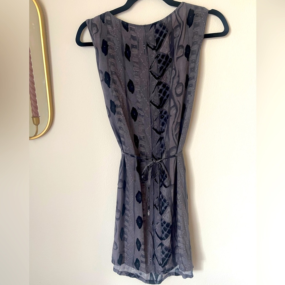 RETRO/Vintage adjustable waist Patterned Dress - Picture 3 of 6